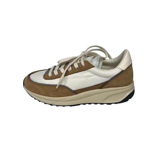 Woman by Common Projects 6169 Track Classic Sneakers in Tan White 40 - Picture 3 of 4